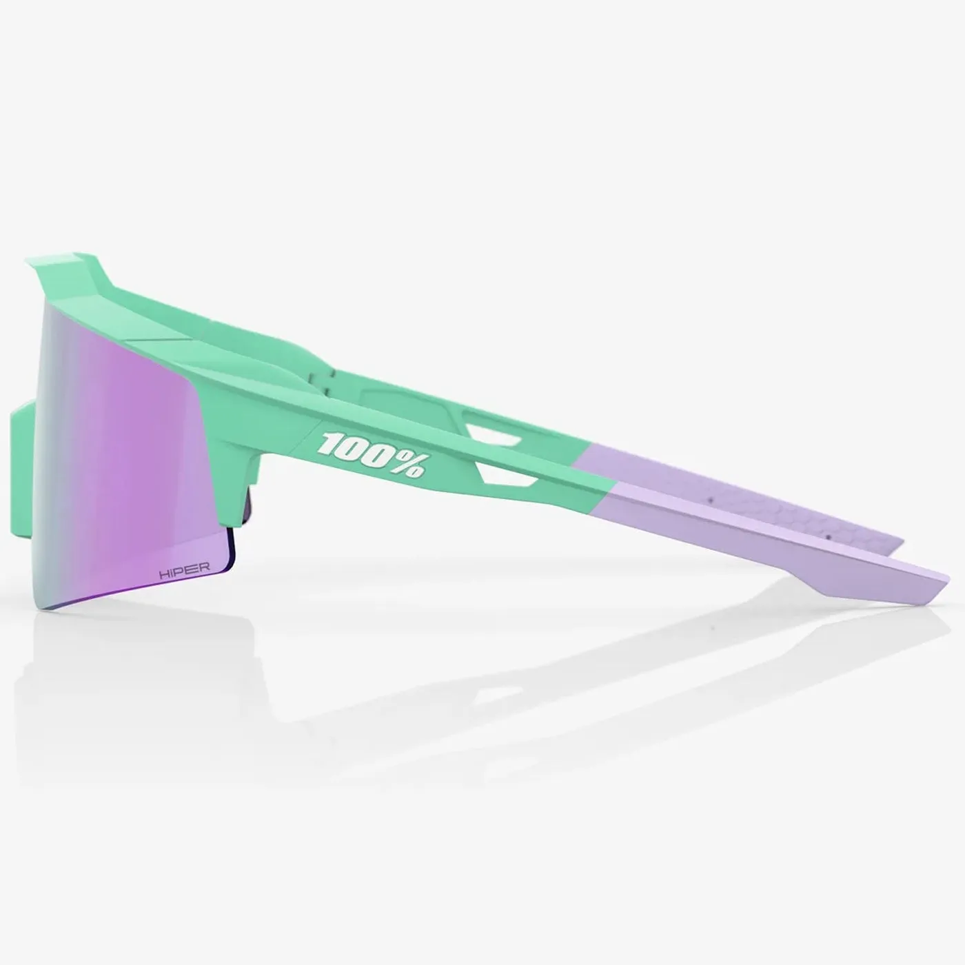 100% Speedcraft SL sunglasses - Soft tact mint HiPER Lavender