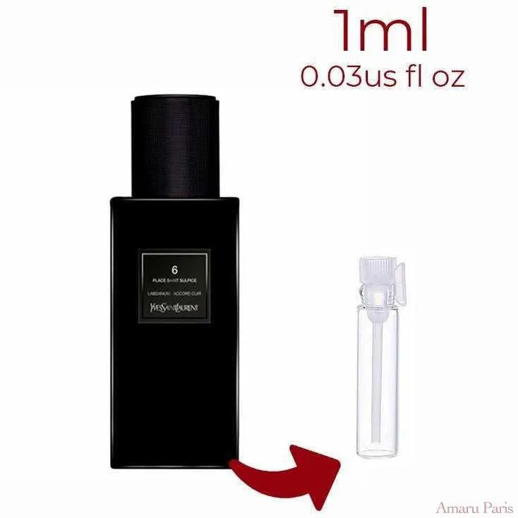 6 place Saint Sulpice Yves Saint Laurent for women and men Decant Samples