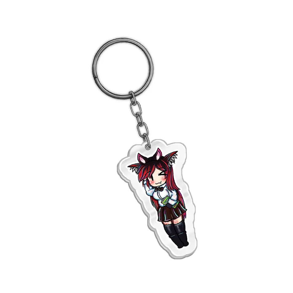 AeriytheNeko School Acrylic Keychain