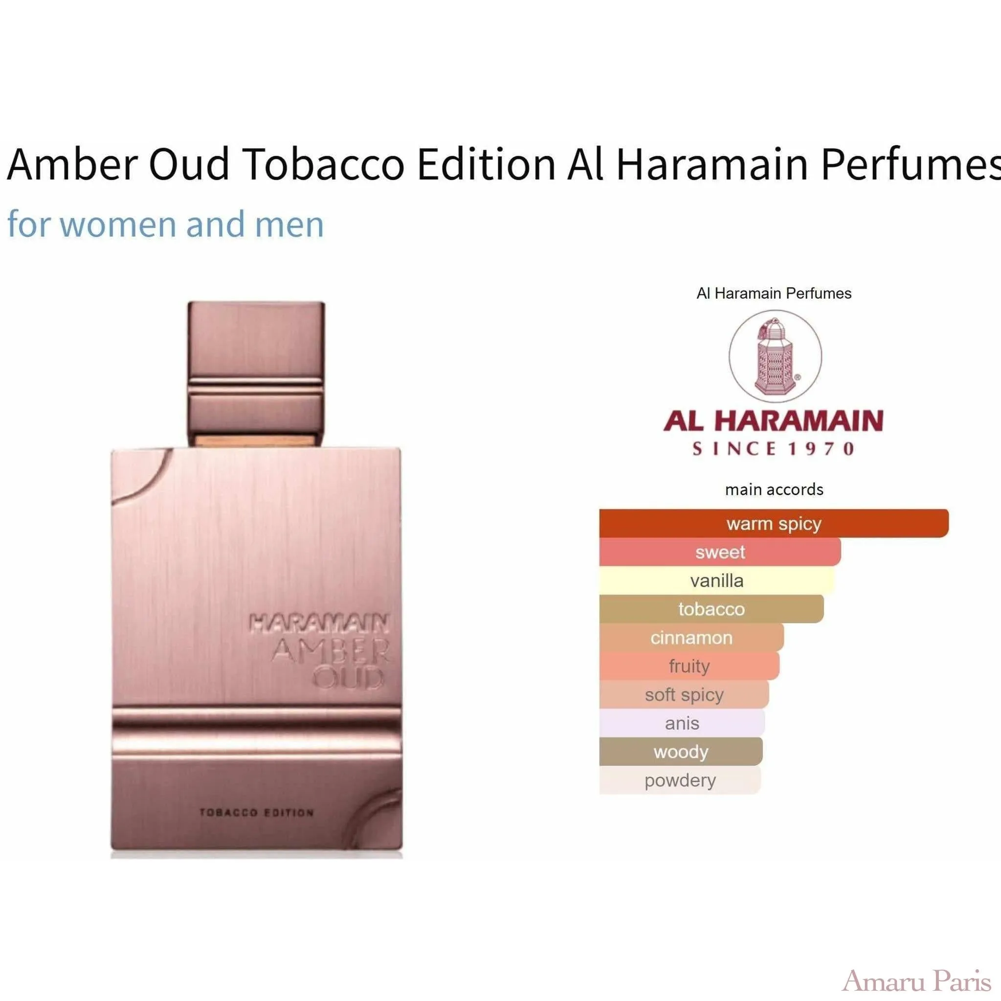 Amber Oud Tobacco Edition Al Haramain Perfumes for women and men