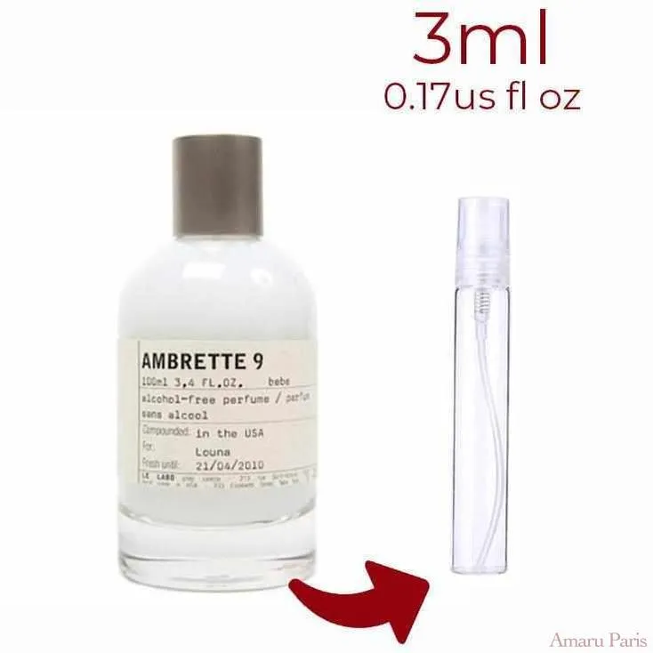 Ambrette 9 Le Labo for women and men Decant Samples