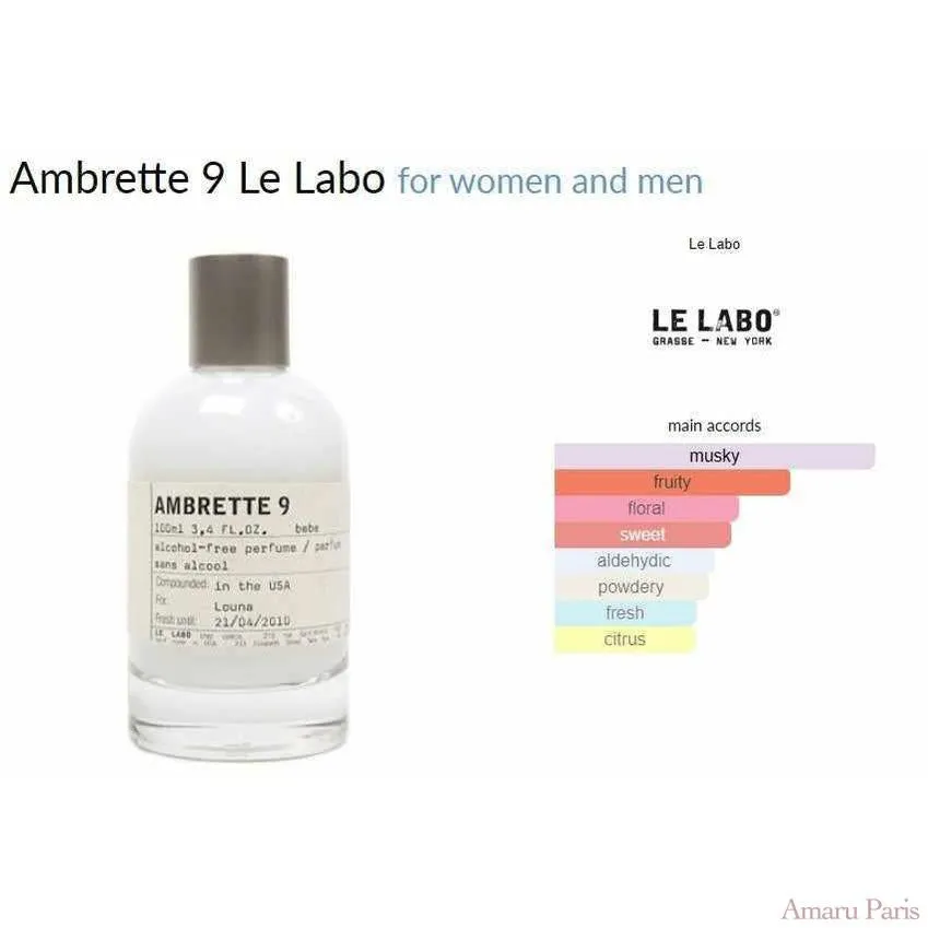 Ambrette 9 Le Labo for women and men Decant Samples