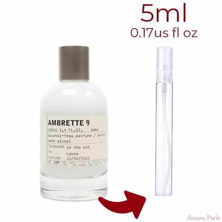 Ambrette 9 Le Labo for women and men Decant Samples