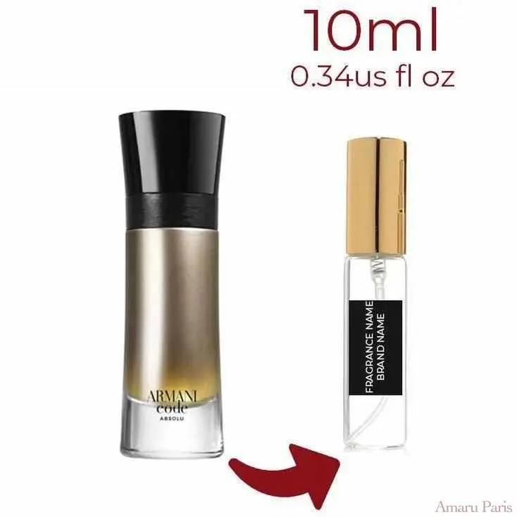 Armani Code Absolu Giorgio Armani for men Decant Fragrance Samples