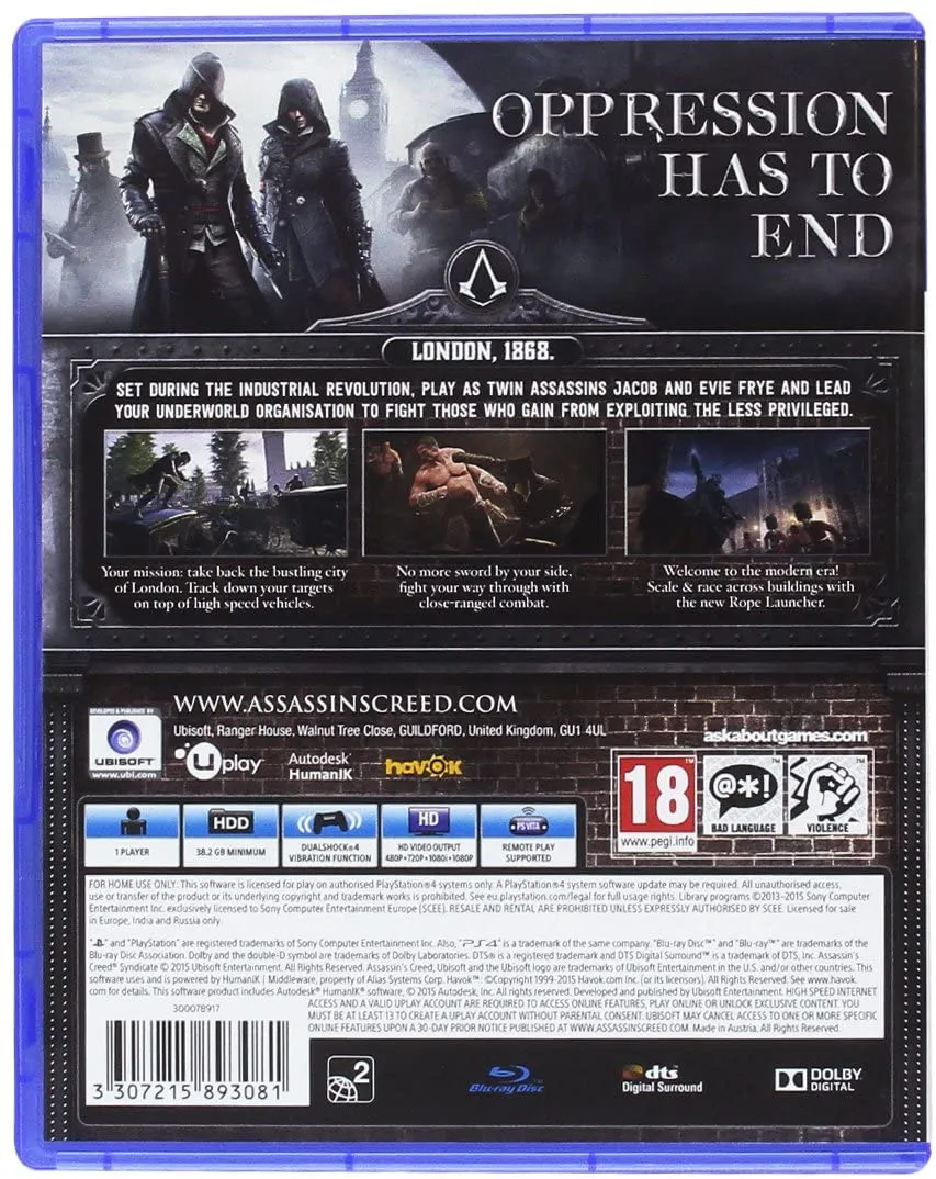 Assassin's Creed Syndicate (PS4)