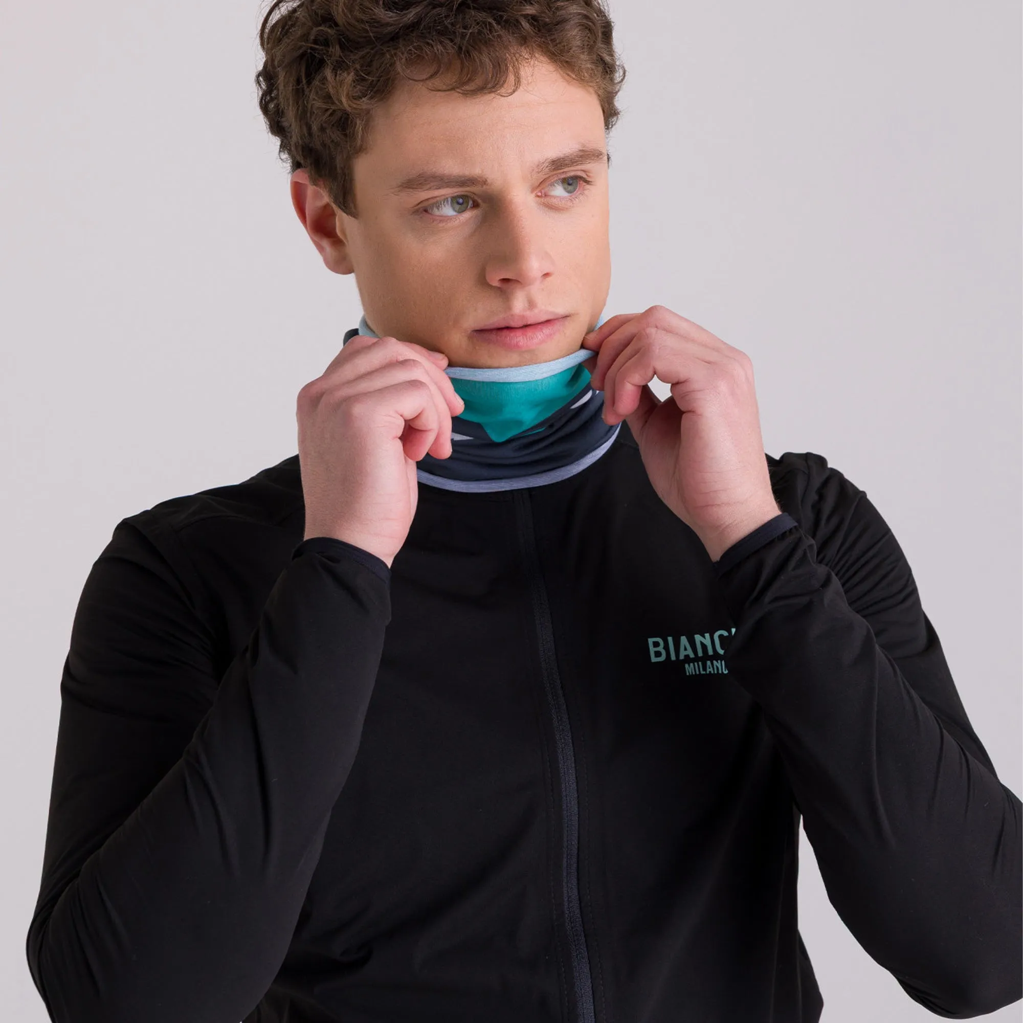 Bianchi Classic neck warmer - Grey