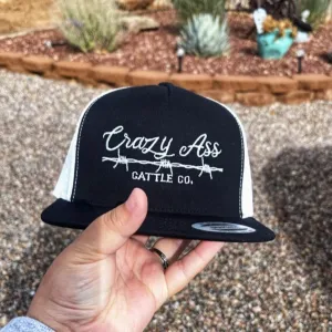 Black Crazy Ass Cattle Cap