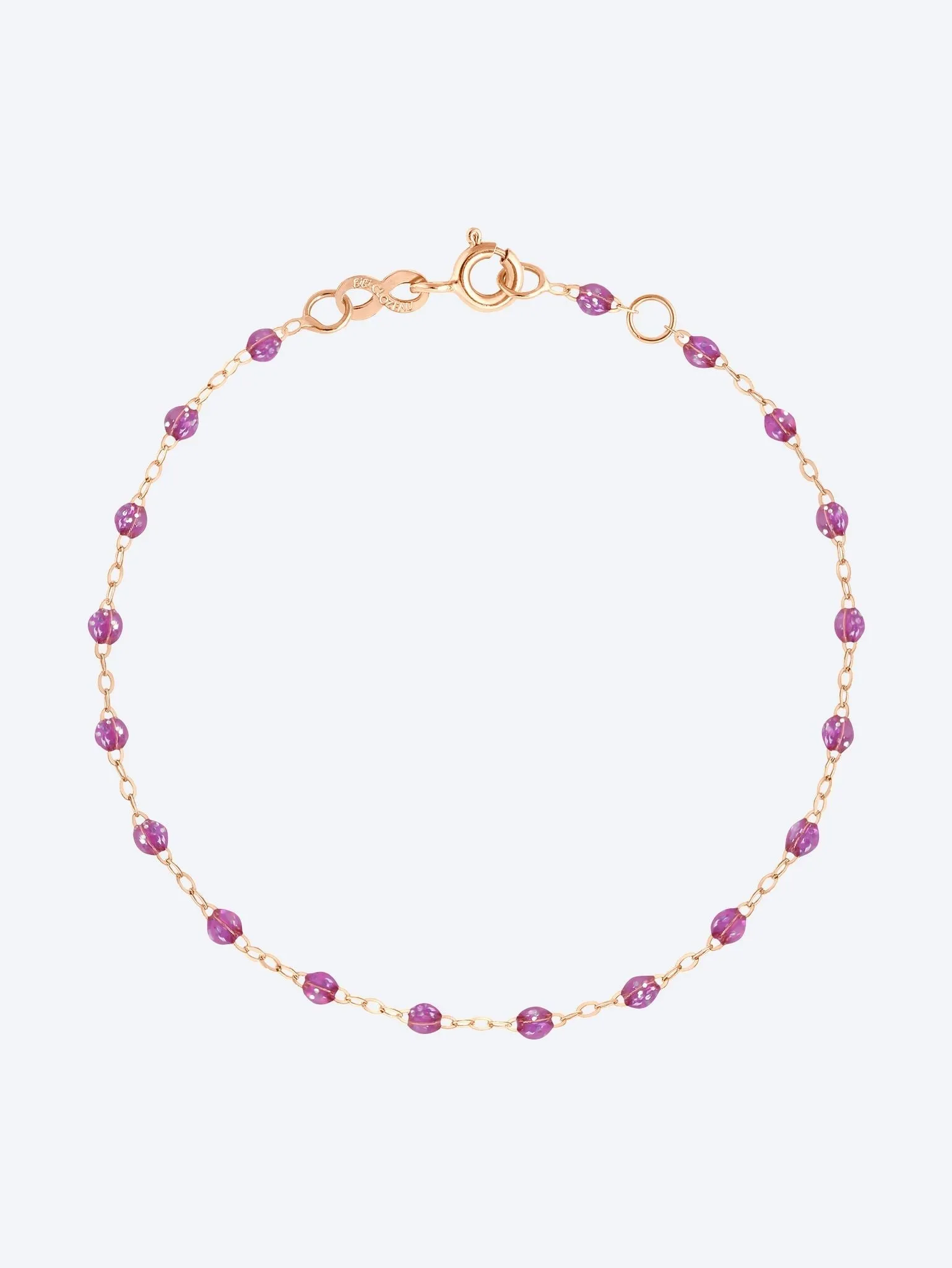 Bracelet or rose resine galaxy 17 cm