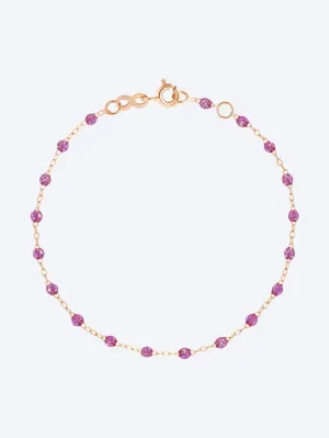Bracelet or rose resine galaxy 17 cm