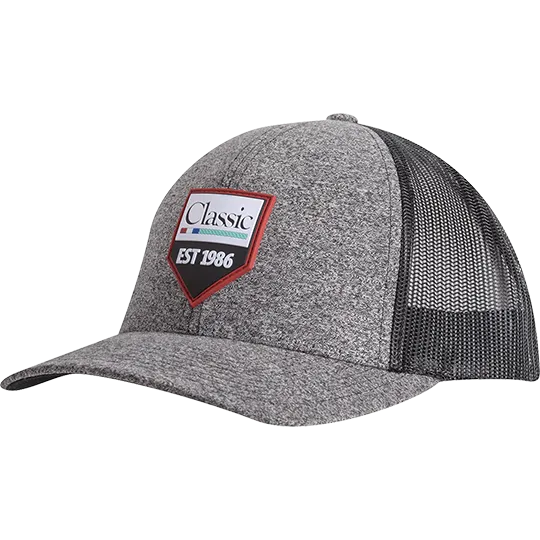 Classic Equine Grey and Black Mesh Cap