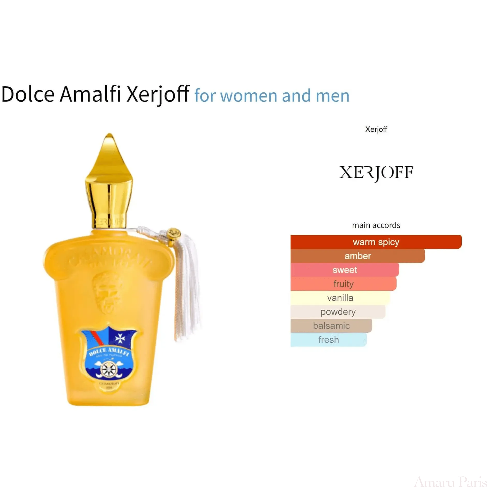 Dolce Amalfi Xerjoff for women and men Decant Fragrance Samples