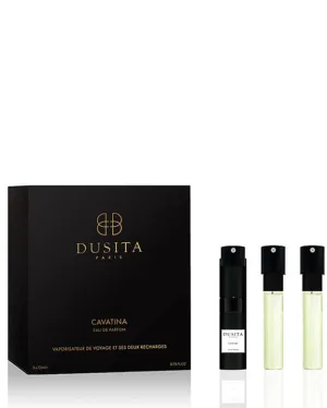 Dusita Cavatina Travel Spray Bottle 7.5ml   2 Refills