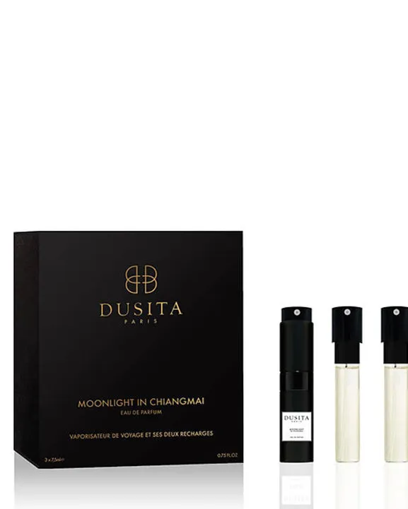 Dusita Moonlight in Chiangmai Travel Spray Bottle 7.5ml   2 Refills