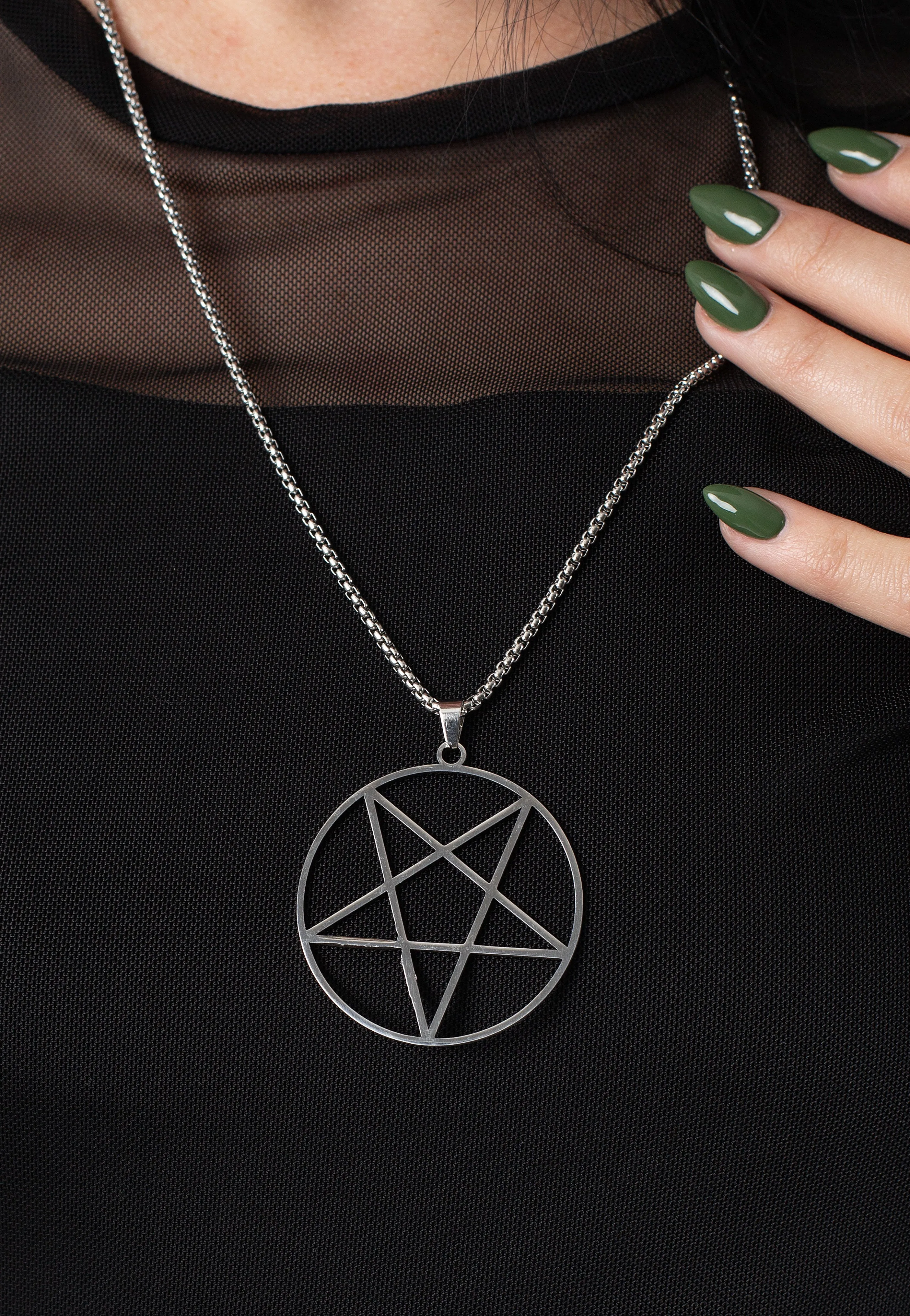 Easure - Classic Pentagram Silver - Necklace