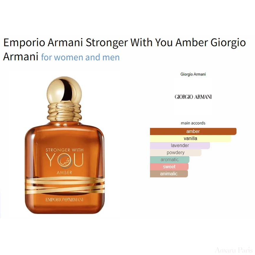 Emporio Armani Stronger With You Amber Giorgio Armani for women and men