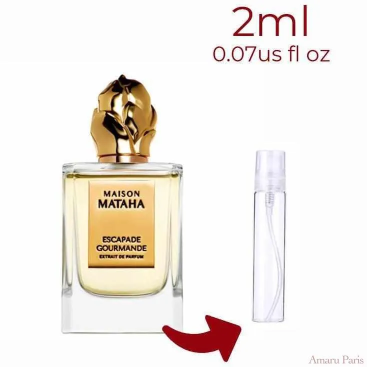 Escapade Gourmande Maison Mataha for women and men Decant Samples