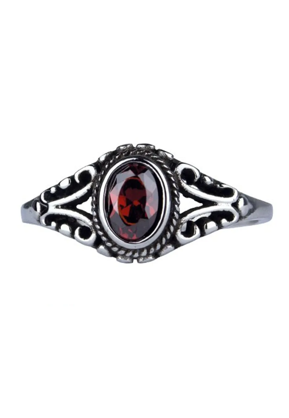etNox - Ornament Red Silver - Ring