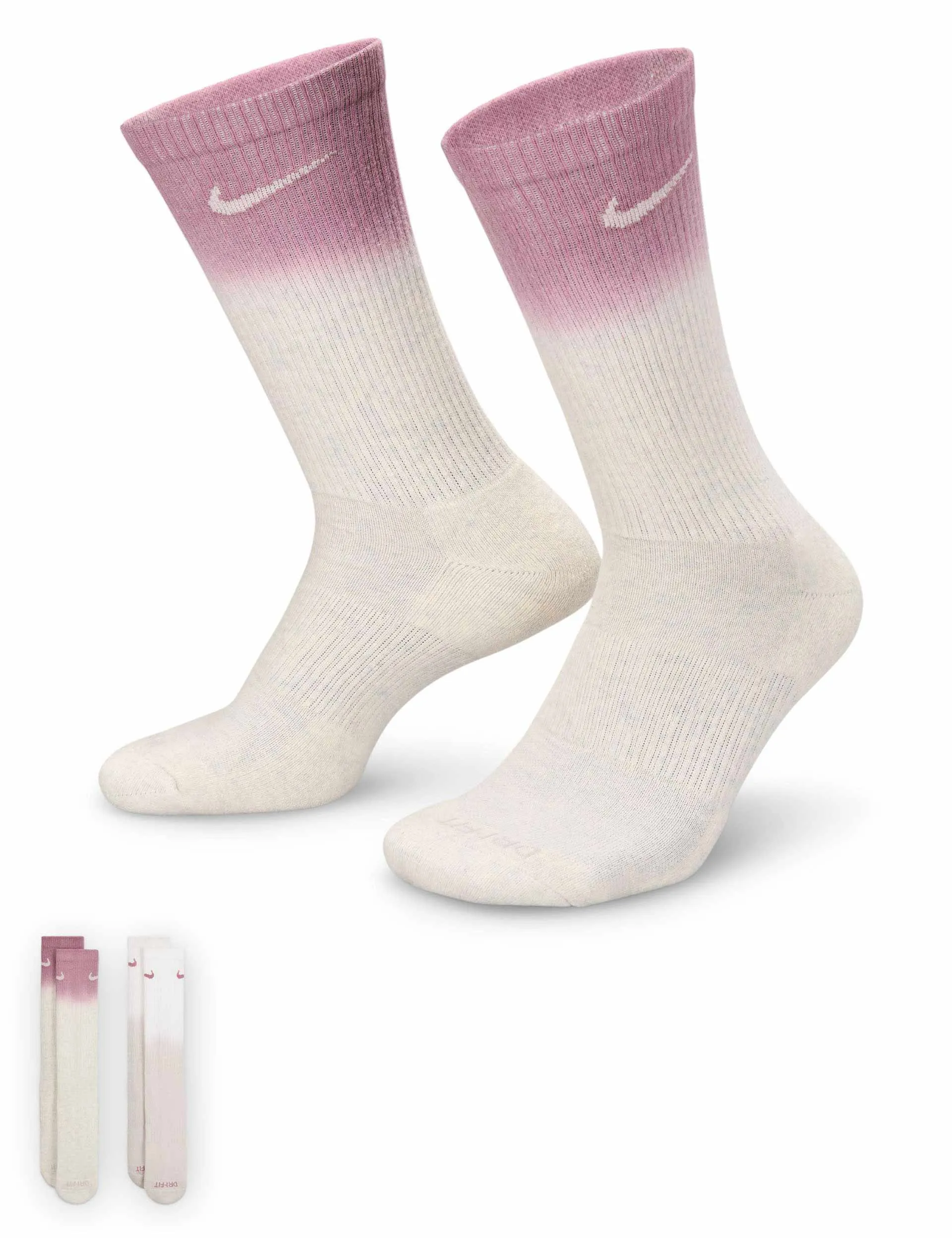Everyday Plus Cushioned Crew Socks (2 Pairs) - Multi-Colour
