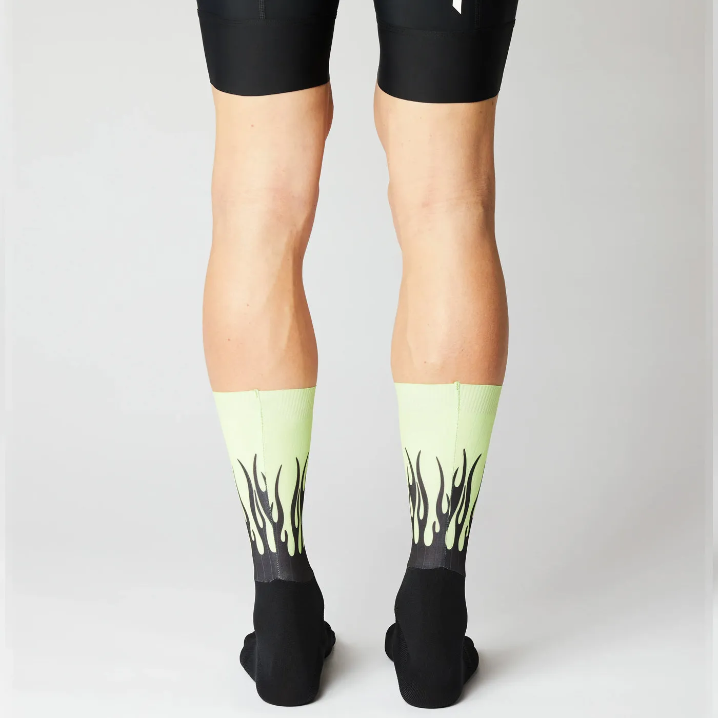 Fingerscrossed Aero Flame Socks - Black green 