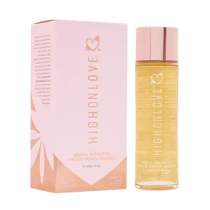 High On Love Decadent White Chocolate Massage Oil 120ml Pink Basic