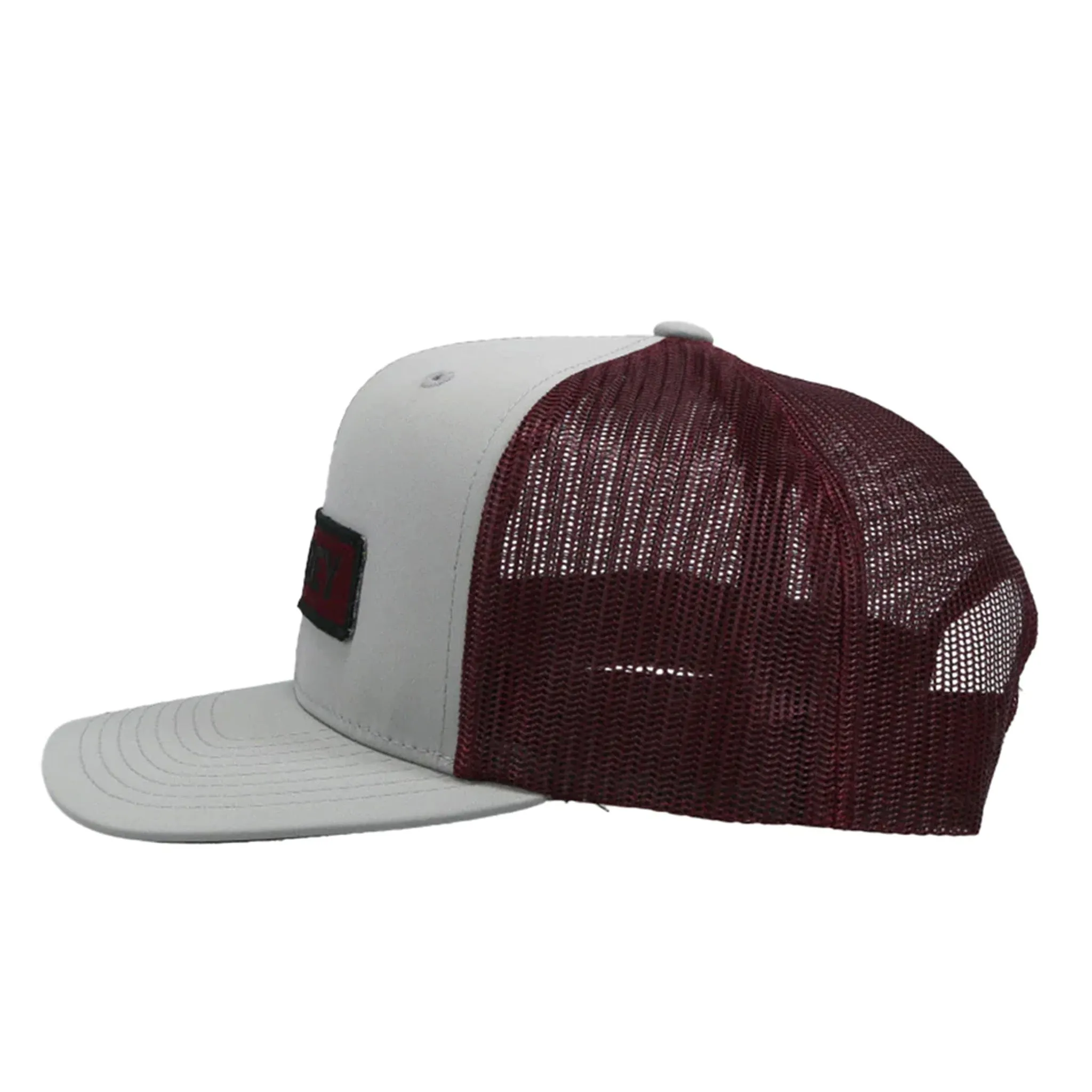 Hooey Grey & Maroon Lockup Cap