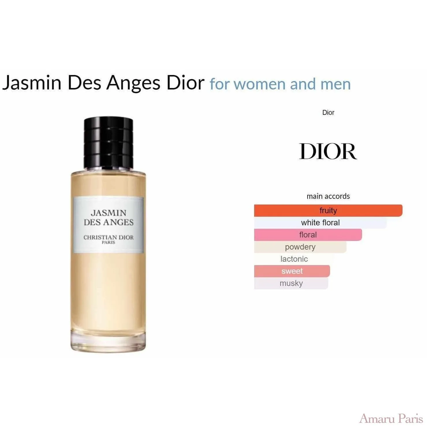 Jasmin Des Anges Dior for women and men Decant Samples