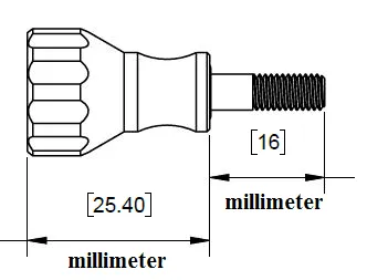 K-Edge Thumb Screw (with hex locking bolt)