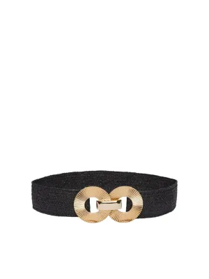 KIA STRAW WAIST BELT (BLACK)