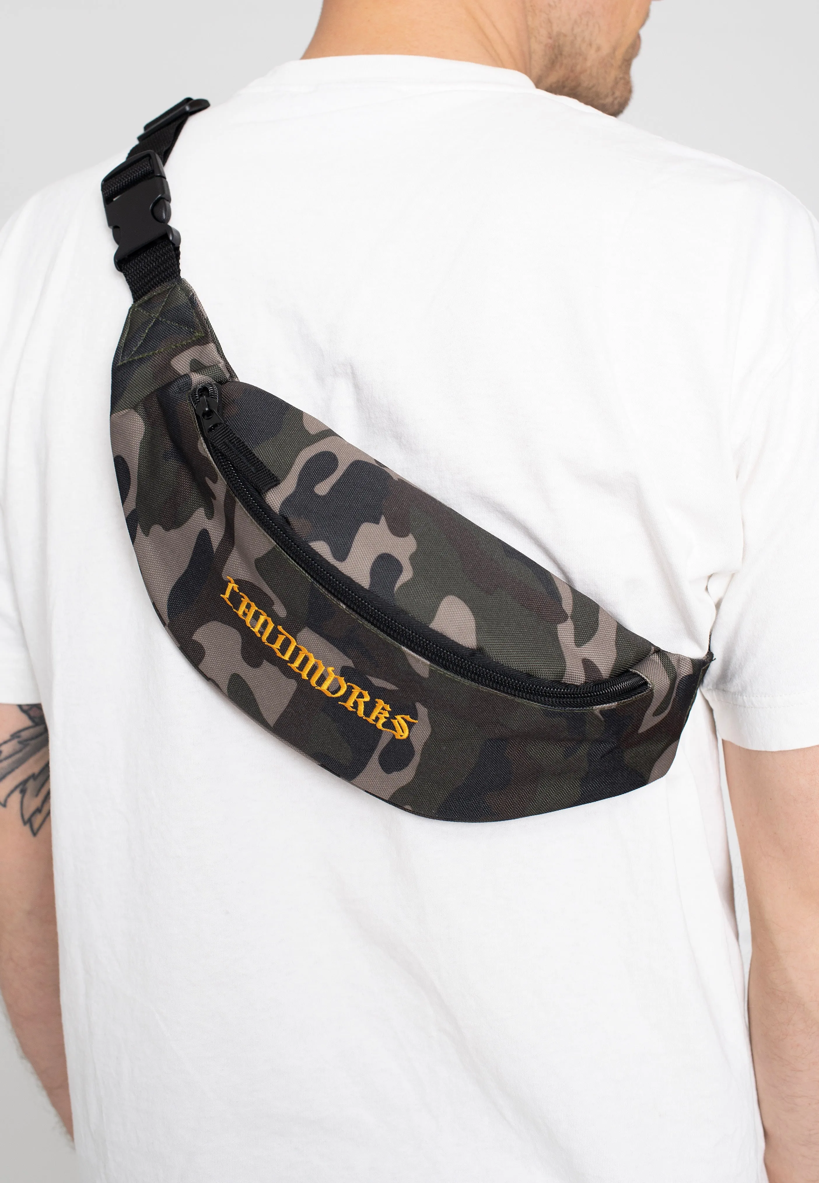 Landmvrks - Old Font Logo Camo - Hip Bag