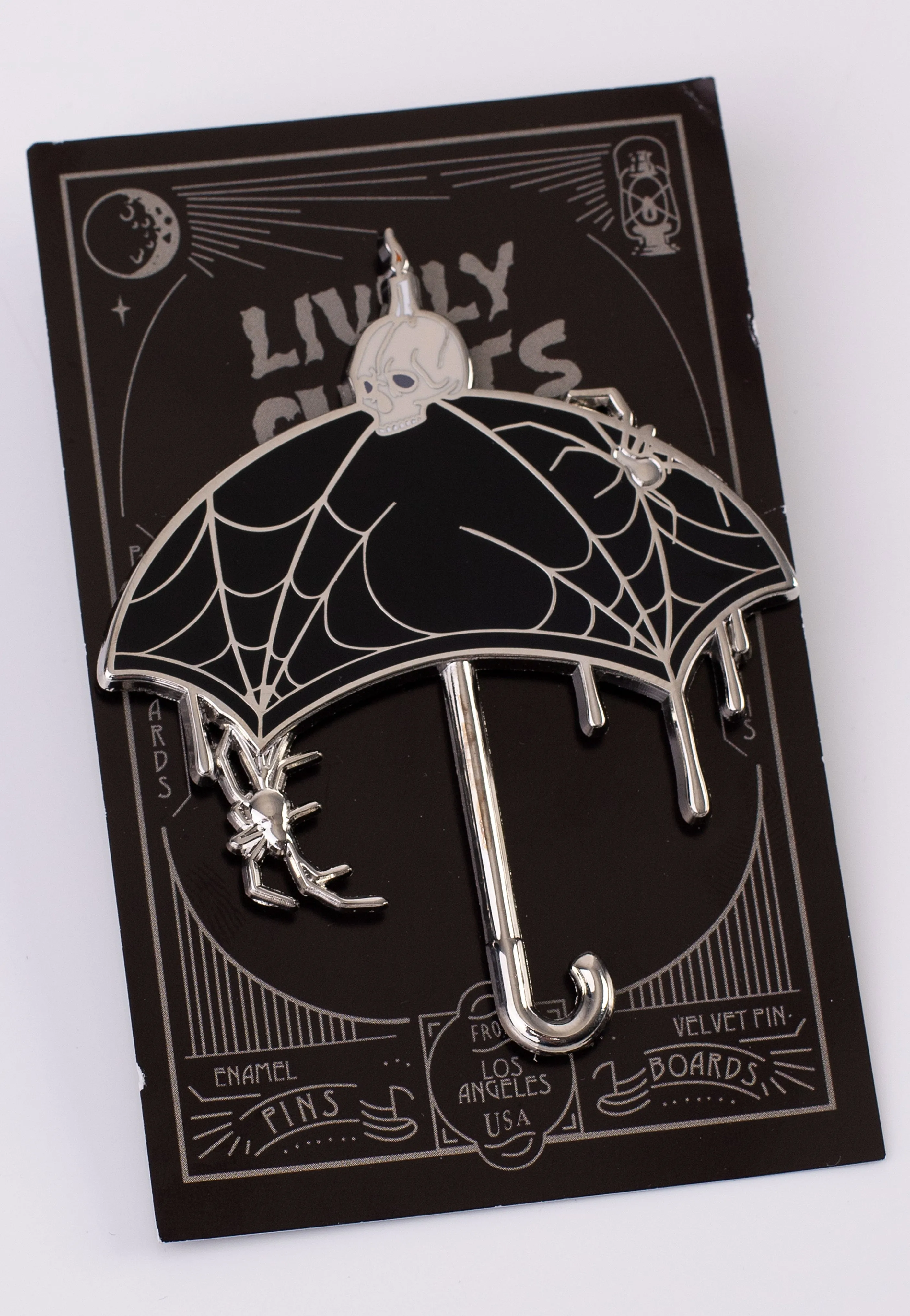 Lively Ghosts - Nevermore Umbrella Black - Pin