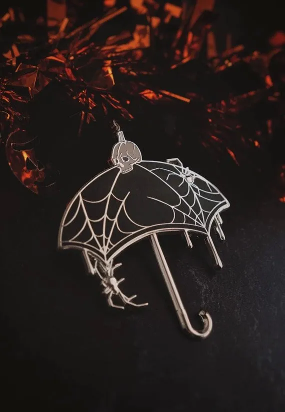 Lively Ghosts - Nevermore Umbrella Black - Pin