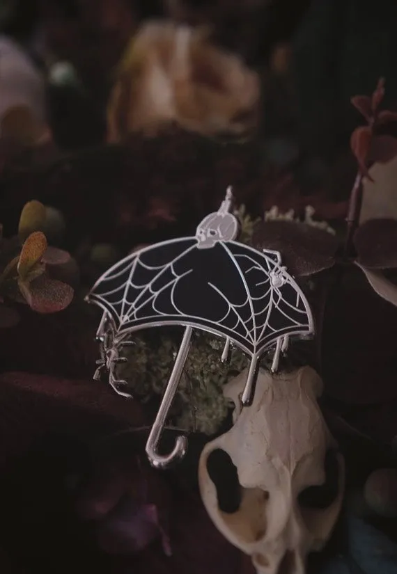 Lively Ghosts - Nevermore Umbrella Black - Pin