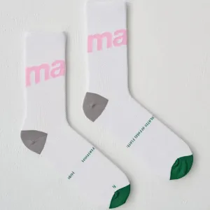 Maap Training Socks - White Pink