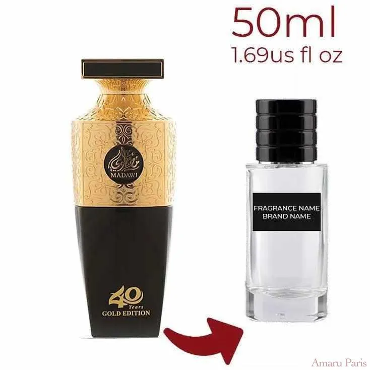 Madawi 40 years Gold Edition Arabian Oud for women and men Decant Fragrance Samples