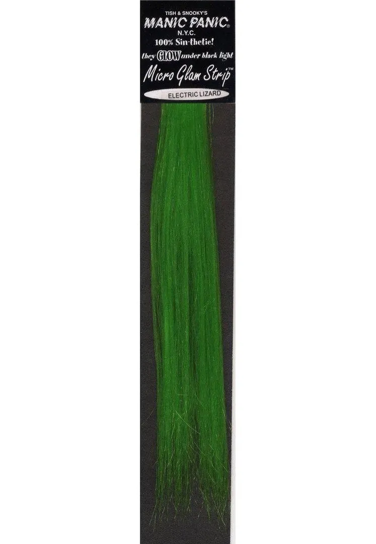 Manic Panic - Micro Synthetic Glam Strips 8'' Electric Lizard - Hair Extensions