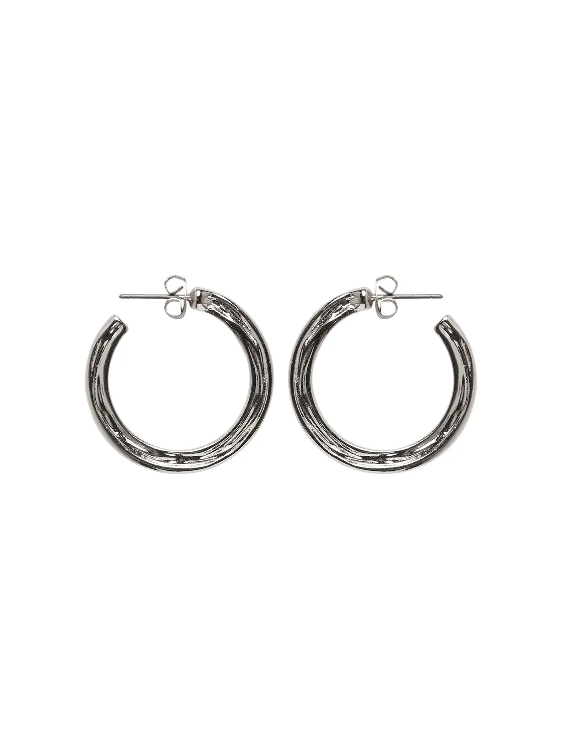 MYNT HOOP EARRINGS (SILVER)