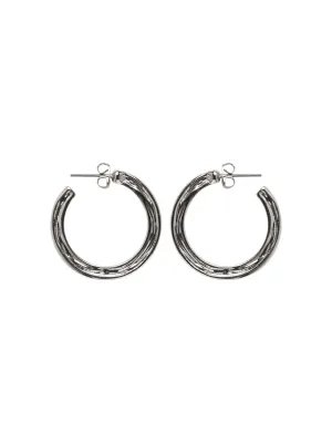 MYNT HOOP EARRINGS (SILVER)