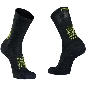 Northwave Fast Winter High socks - Black yellow 