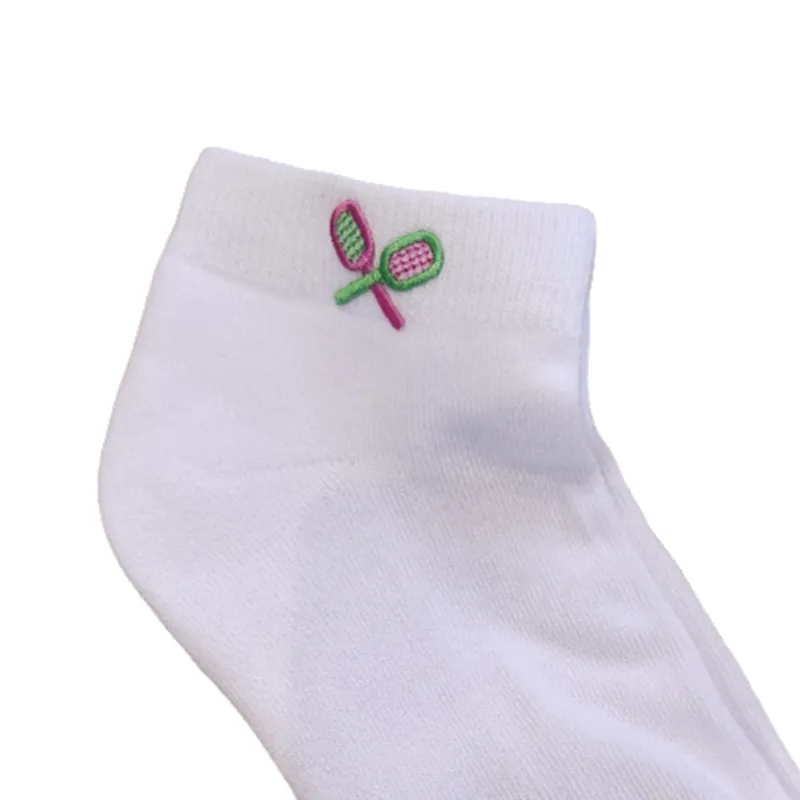 On the Tee Socks - Crossed Racquets