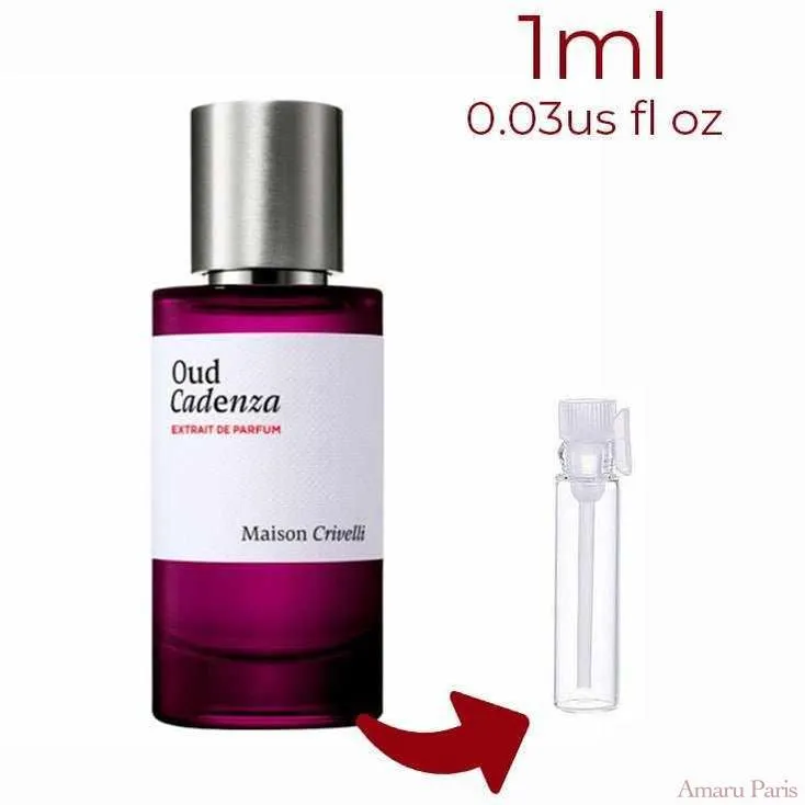 Oud Cadenza Maison Crivelli for women and men Decant Samples