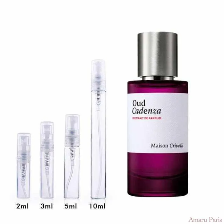 Oud Cadenza Maison Crivelli for women and men Decant Samples