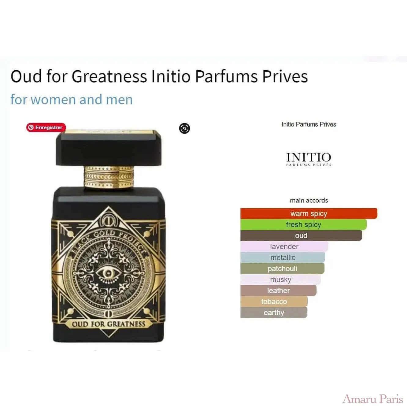 Oud for Greatness Initio Parfums Prives for women and men Decant Fragrance Samples