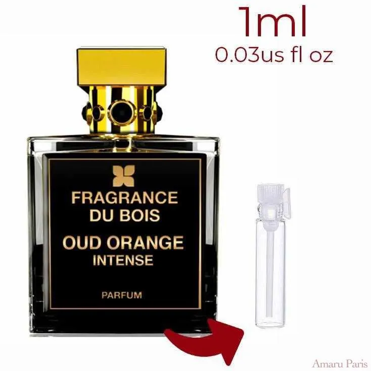 Oud Orange Intense Fragrance Du Bois for women and men Decant Samples