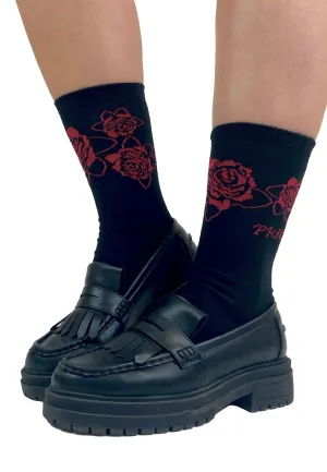 Pamela Mann - Prick Of The Rose Ankle Black - Socks
