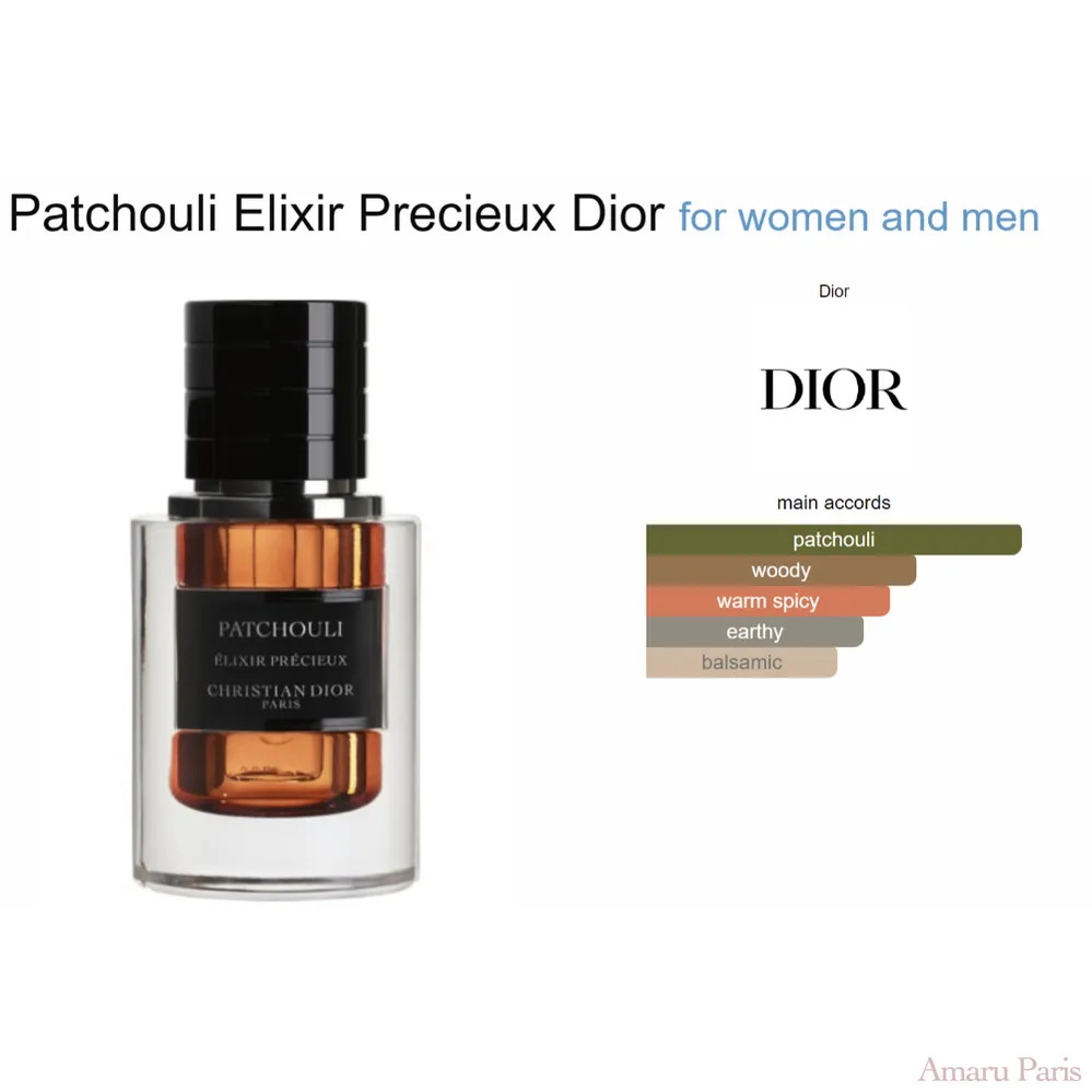 Patchouli Elixir Precieux Dior for women and men