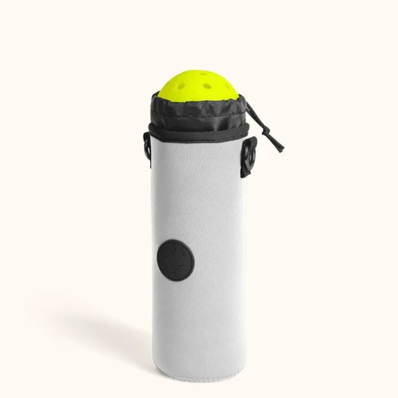 Posh Pickler Drawstring Pouch  - Platinum/Black