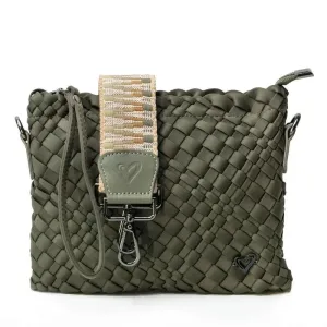 preneLOVE Charlotte Woven Crossbody - Olive