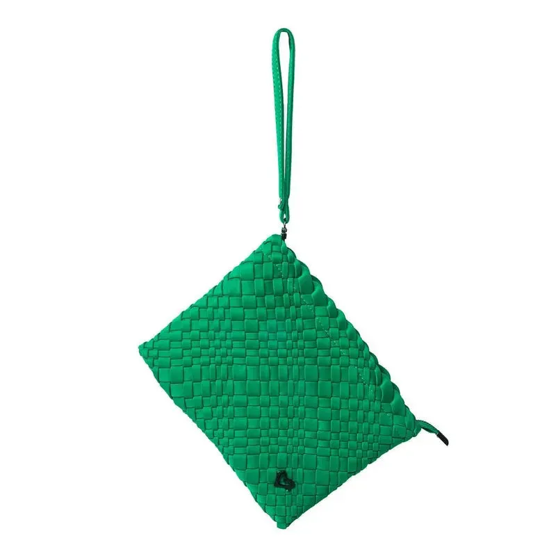 preneLOVE London Large Woven Tote - Kelly Green