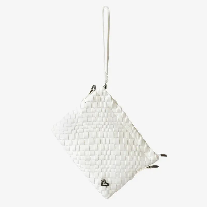 preneLOVE London Large Woven Tote - White