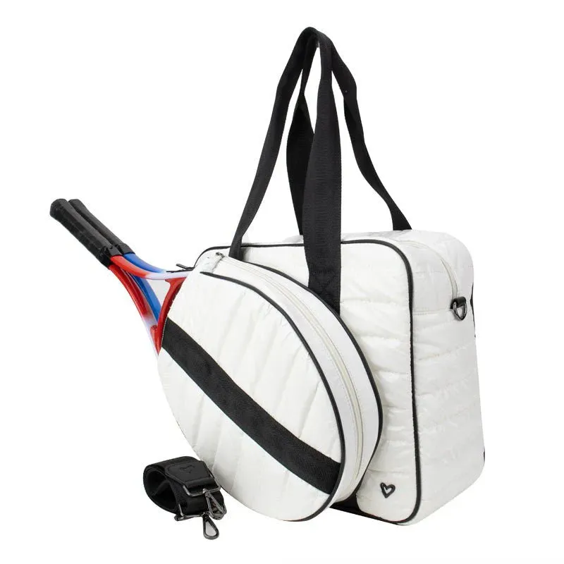 preneLOVE Tennis Bag - White/Black